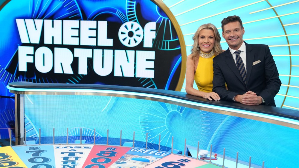 Vanna White Ryan Seacrest Wheel of Fortune