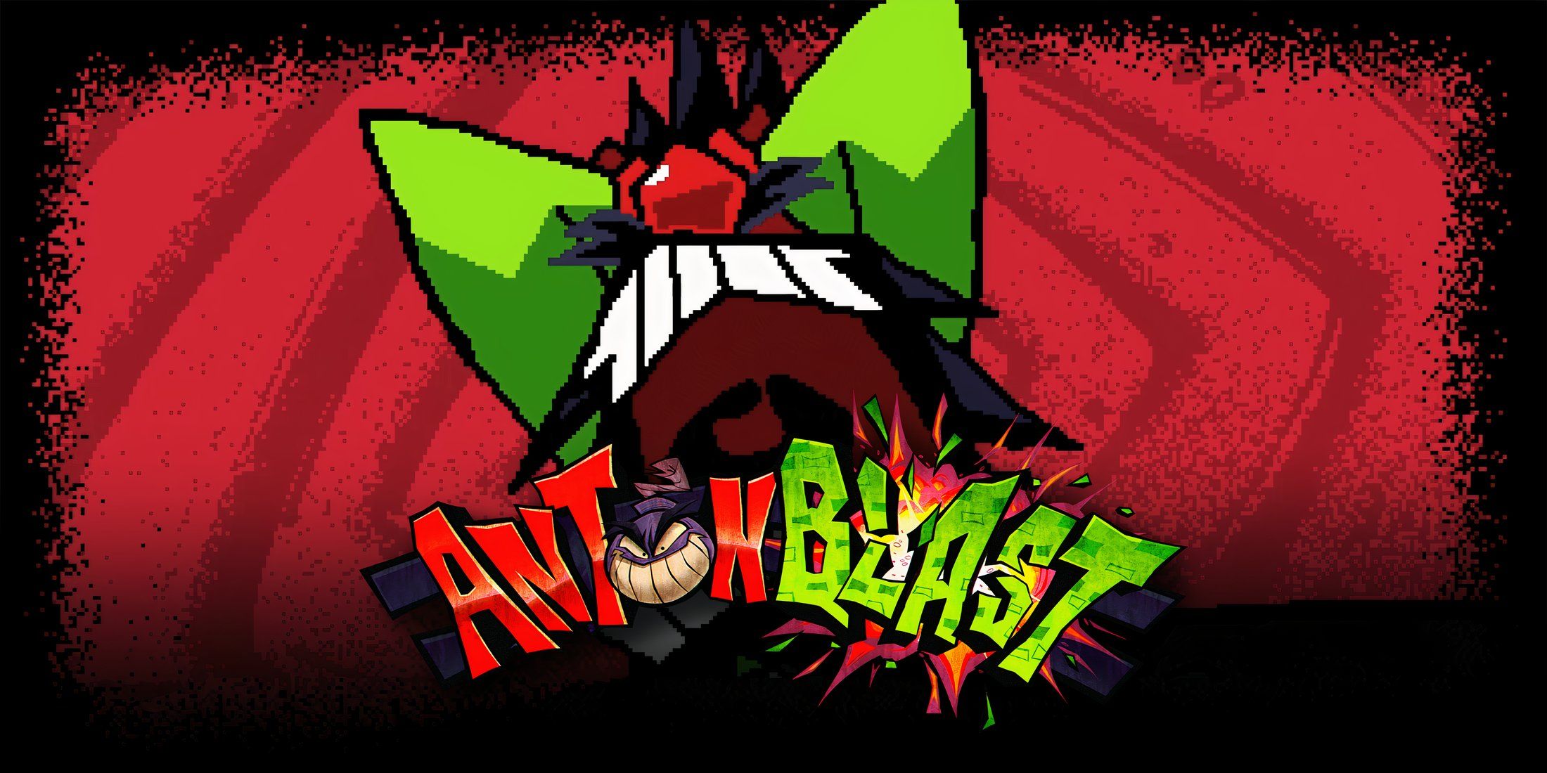 antonblast logo over screaming anton