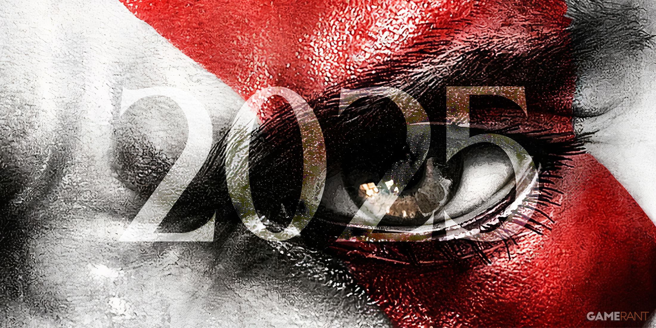 closeup of kratos eye in god of war with 2025