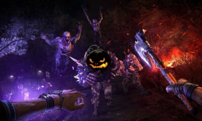 dying light 2 aiden caldwell fighting volatiles with jack o lantern head