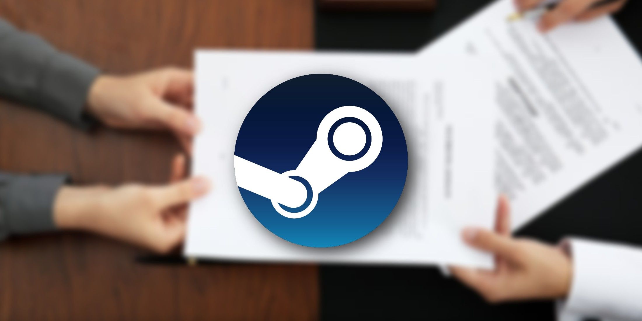 legal document agreement steam logo