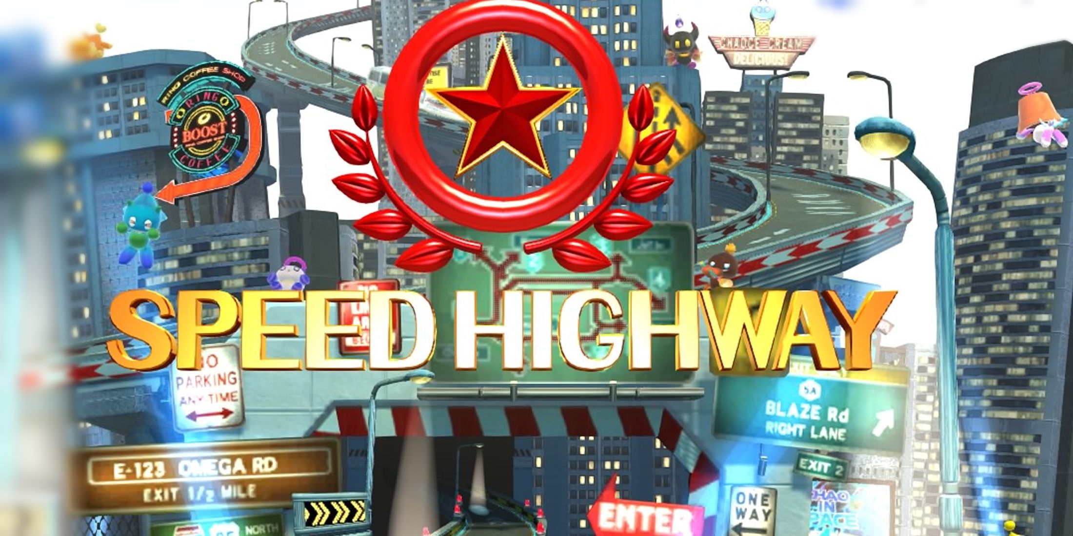 speed highway sonic generations all chao all red star rings