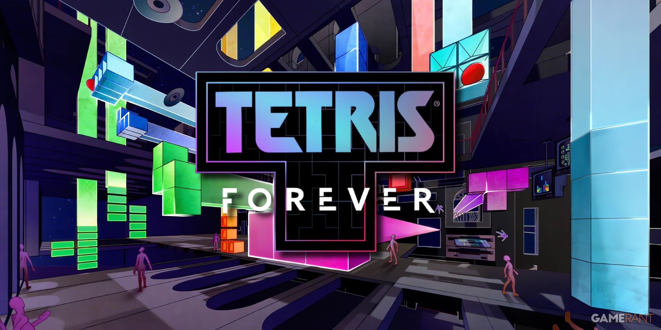 tetris forever key art with logo