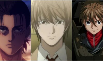 Several Male Anime Characters With Brown Hair