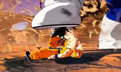 dragon ball krillin protected by goku