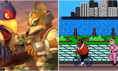 falco and fox in super smash bros and doc louis training little mac in punch out