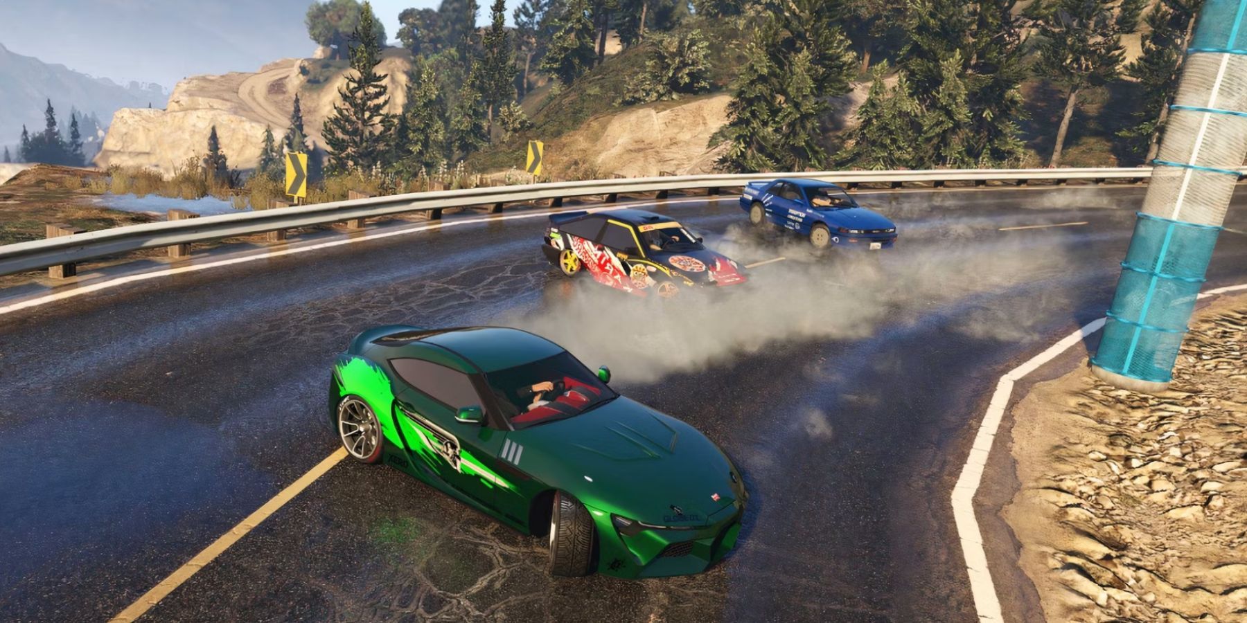 gta online cars drifting