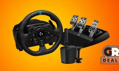 logitech g923 racing wheel and pedals shifter handbrake bundle 1