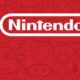 nintendo logo red background characters