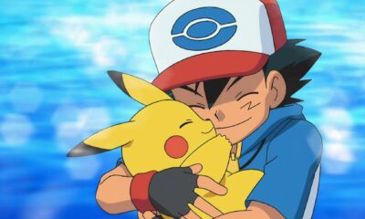 pokemon ash pikachu hugging