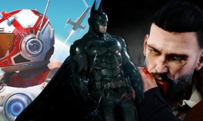 split image of no man s sky batman arkham knight and vampyr