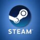 steam logo blue background