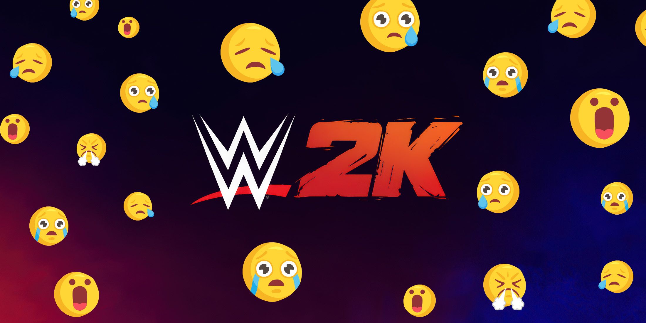 wwe 2k crying emojis