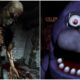 a man wielding a cleaver in outlast and an animatronic in five nights at freddys