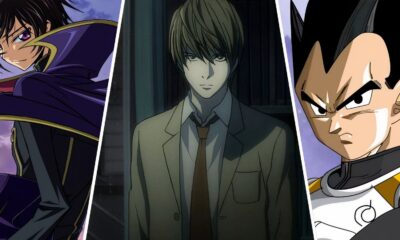 a split image of lelouch light yagami and vegeta 1