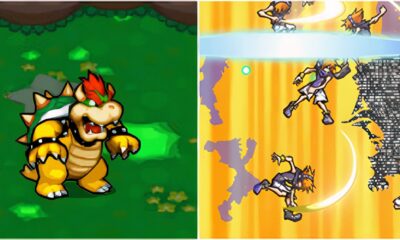 bowser in mario luigi bowser s inside story and fighting a boss in the world ends with you