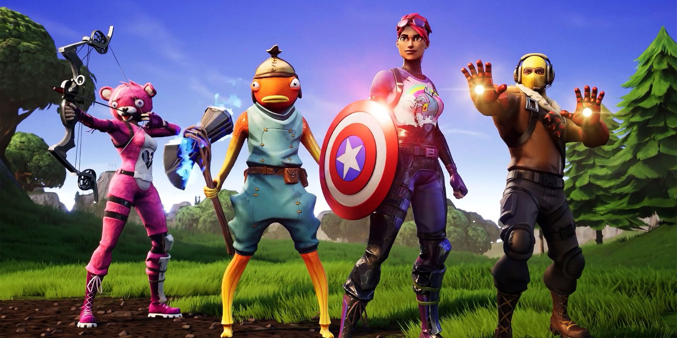 fortnite marvel fishstick cuddle team leader brite bomber captain america