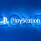 playstation brand logo with button symbols blue background