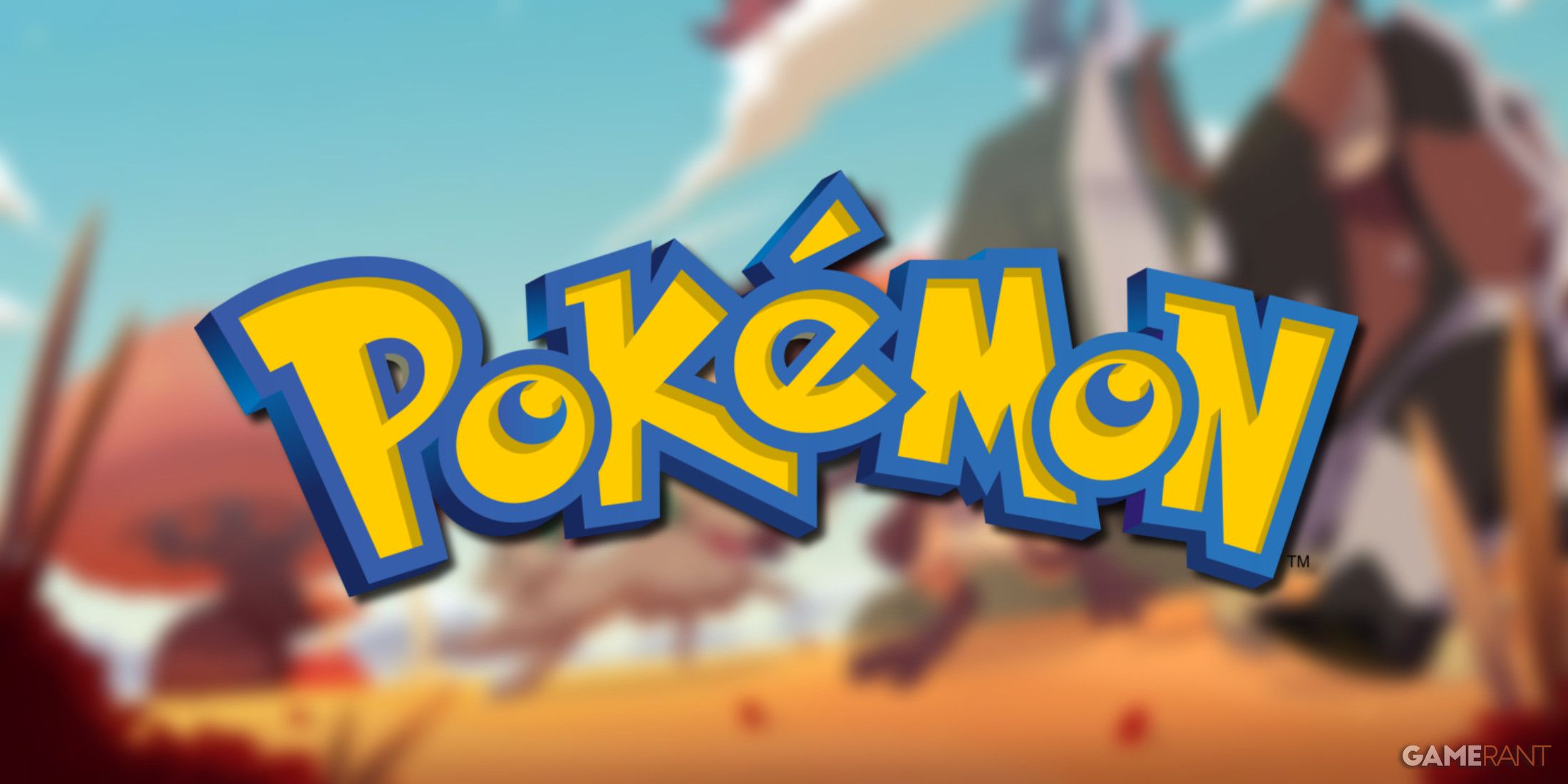 pokemon logo blurred temtem background