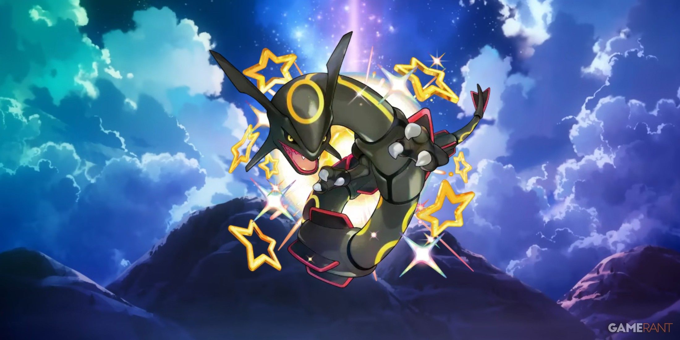 pokemon scarlet and violet shiny rayquaza raid feature