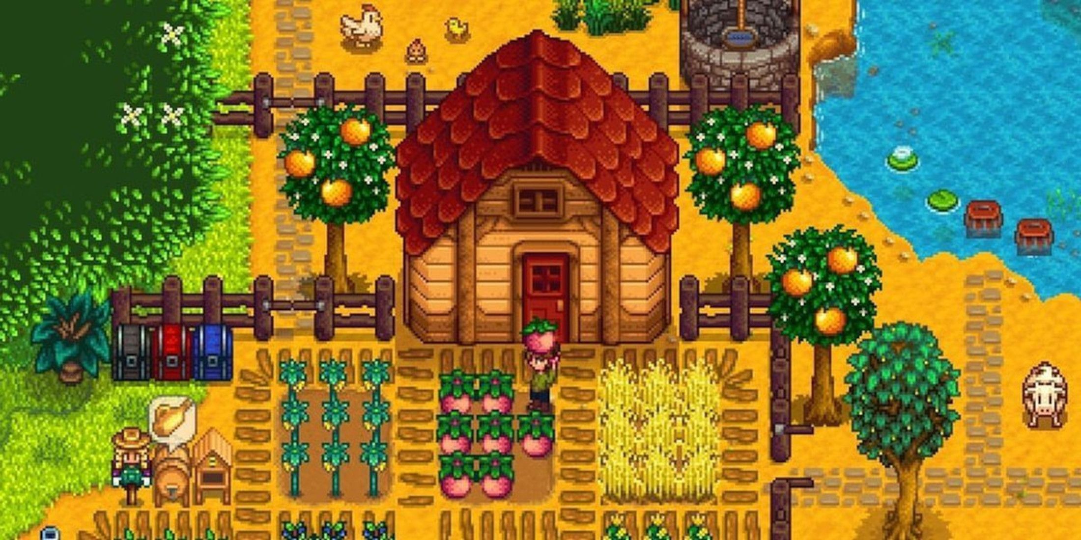 stardew valley shed and garden