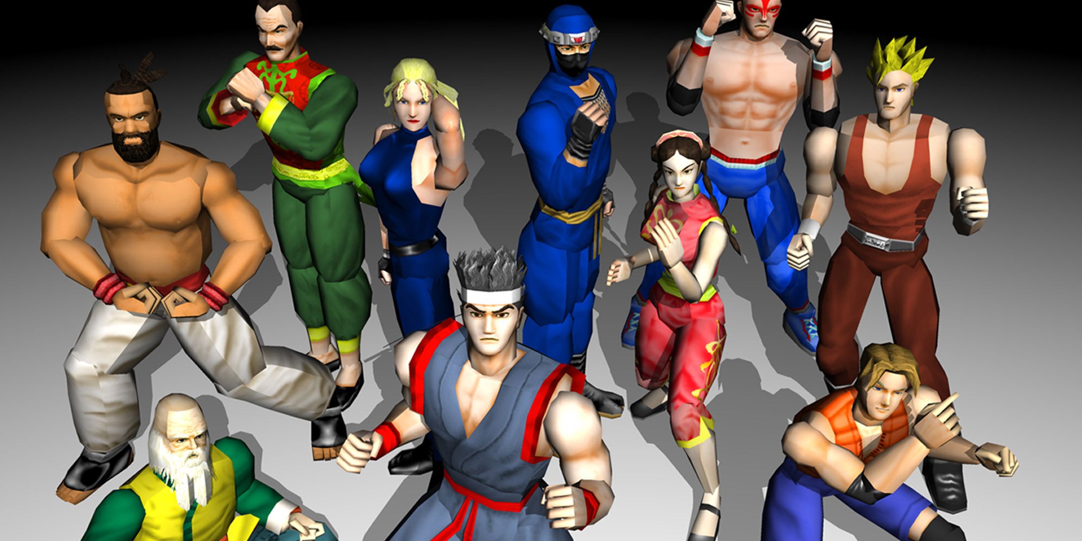 virtua fighter 2 key art