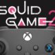 xbox controller below squid game 2 logo