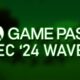 xbox game pass december 2024 wave 1 lineup green tinted header