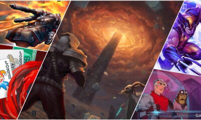 a collage of key art from star realms balatro slay the spire marvel snap griftlands