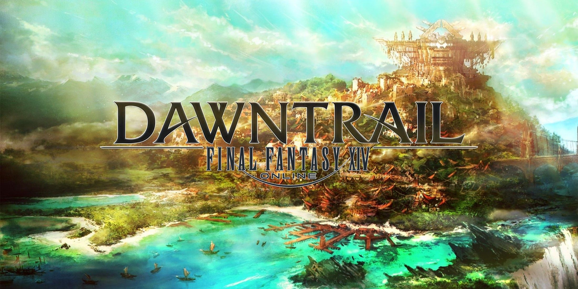 final fantasy 14 dawntrail logo tuliyollal background art