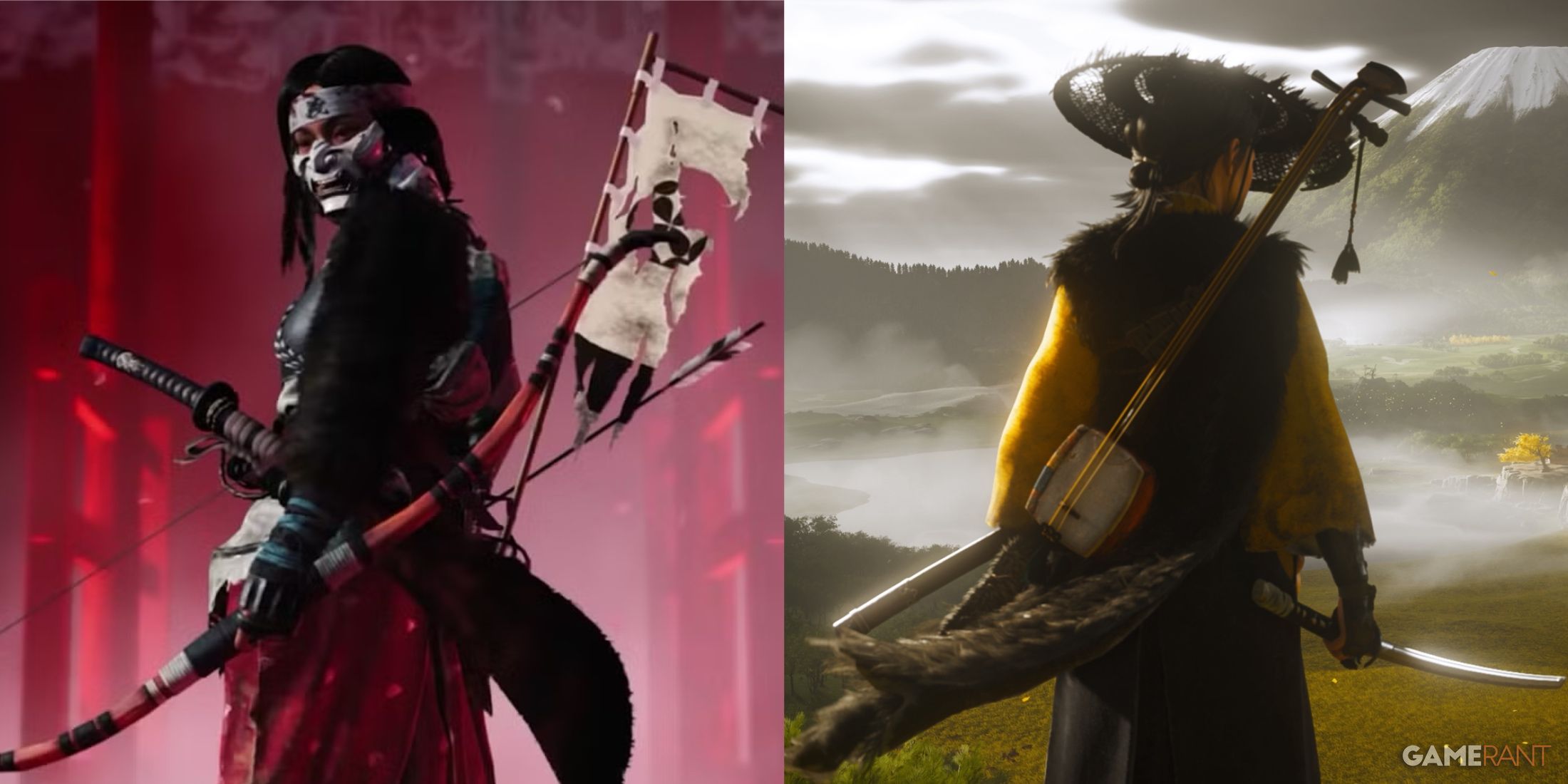 ghost of yotei ghost of tsushima legends side by side