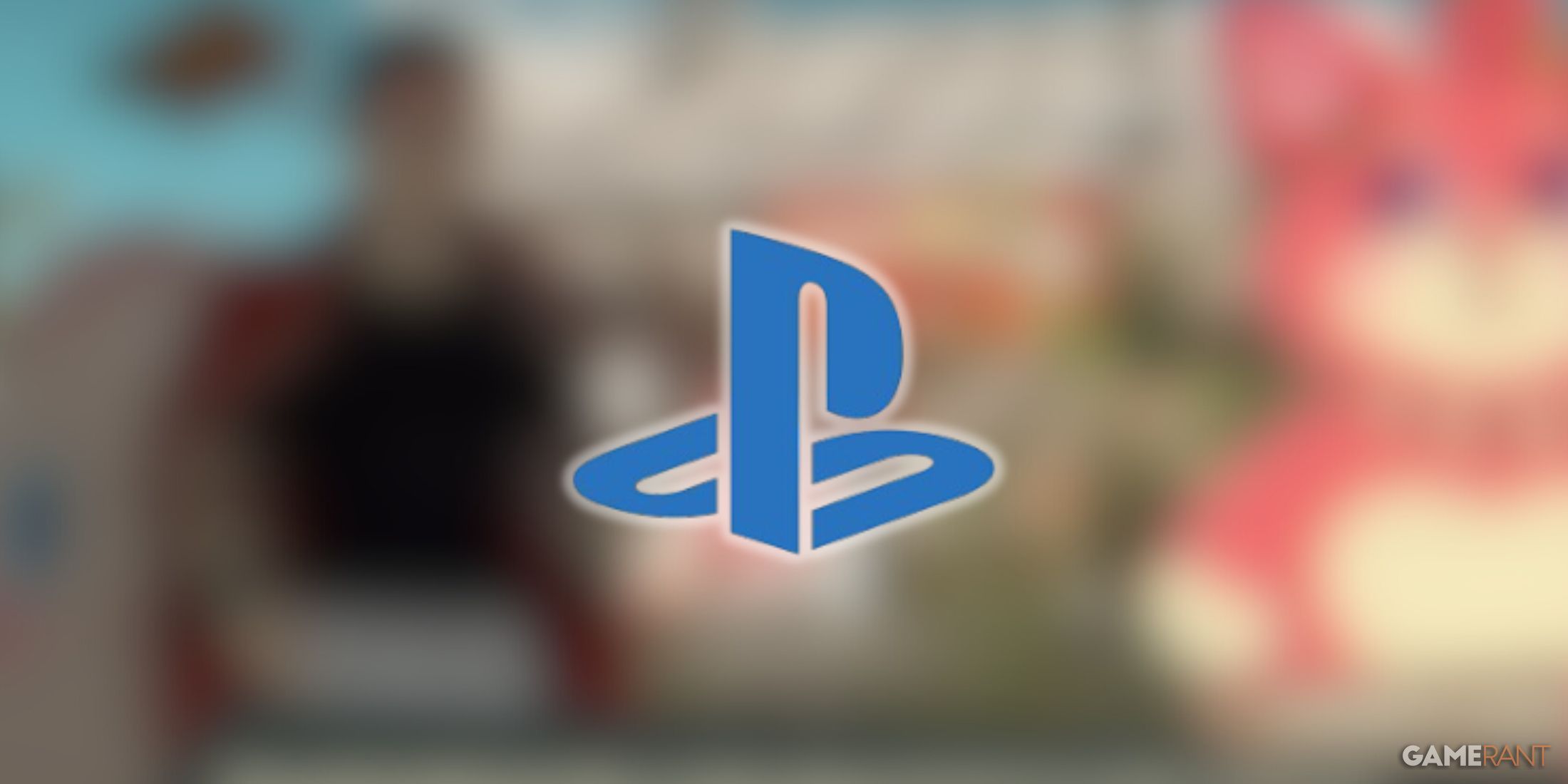 playstation logo promise mascot agency blurred background