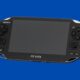 sony playstation vita blue background