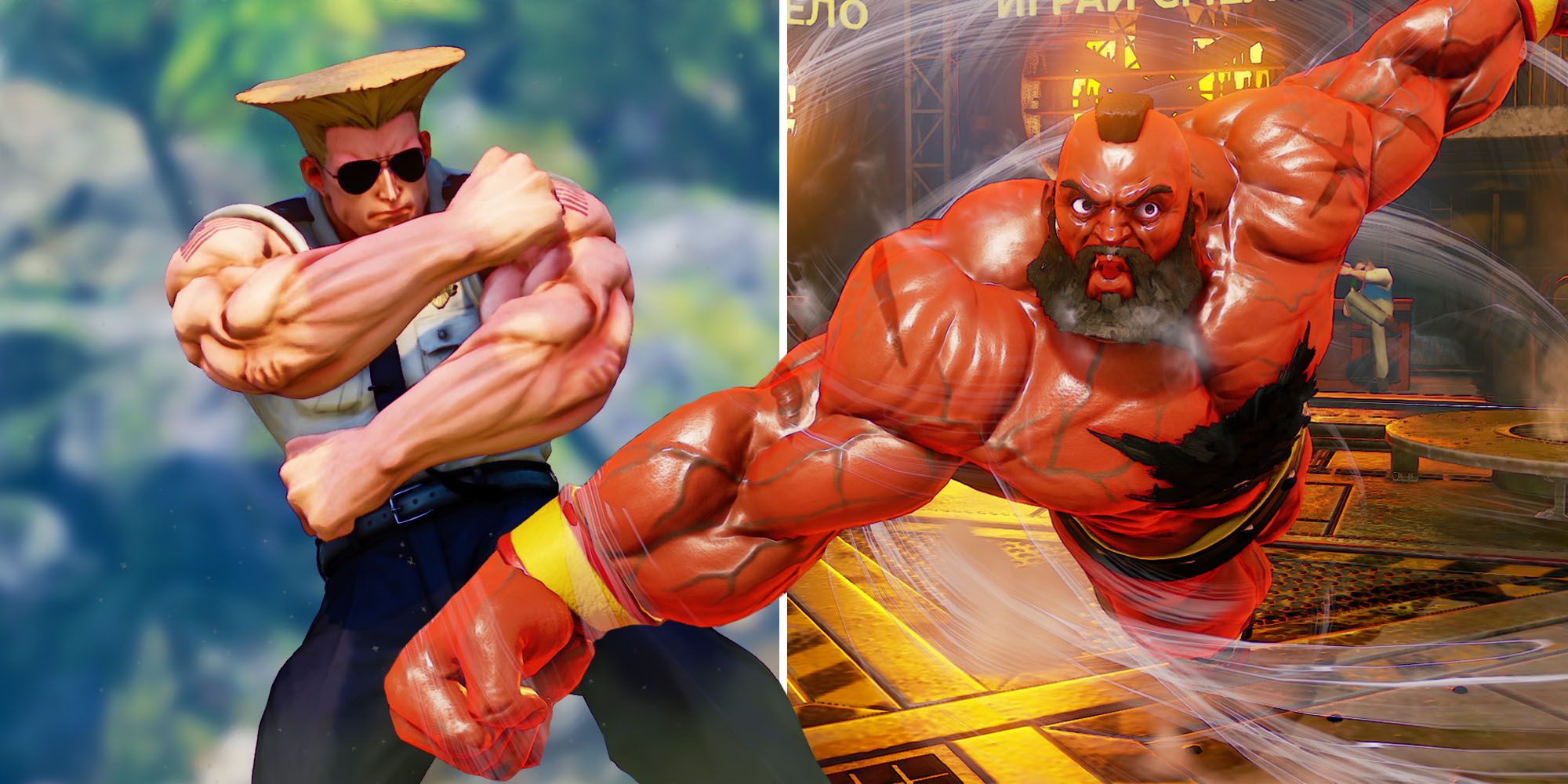 street fighter 5 guile zangief