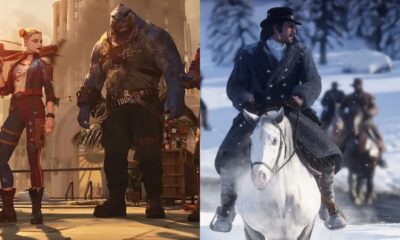 suicide squad on the left and red dead redemption 2 on the right