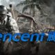 tencent logo over pubg battlegrounds soldiers fighting