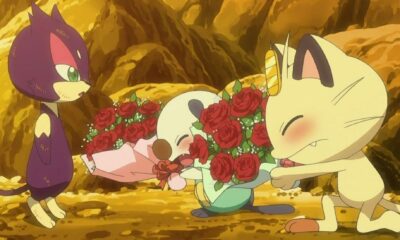 pokemon anime purrloin oshawott and meowth