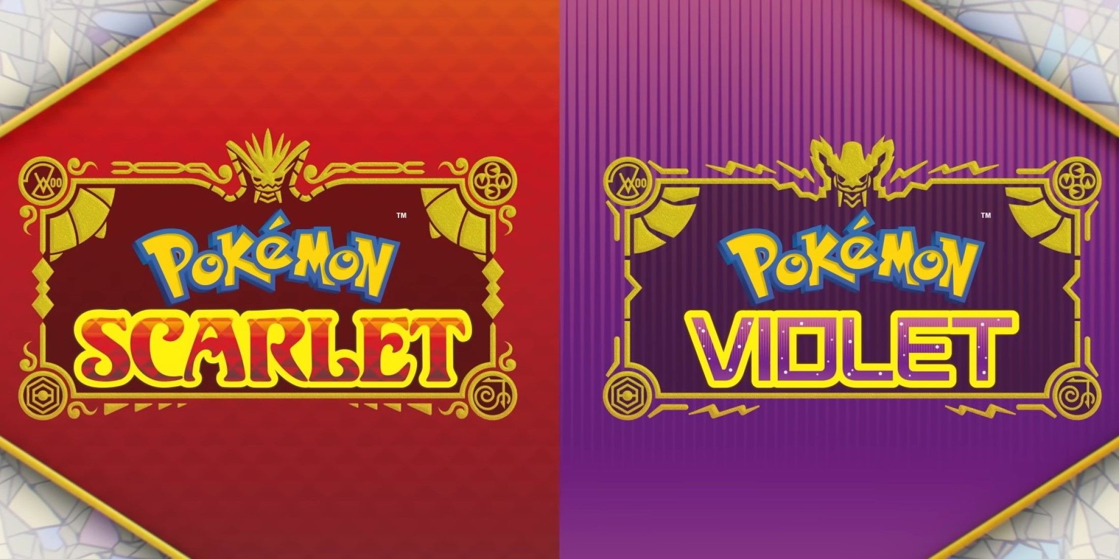 pokemon scarlet and violet main logos