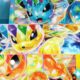 pokemon tcg prismatic evolutions teaser visual vaporeon jolteon flareon