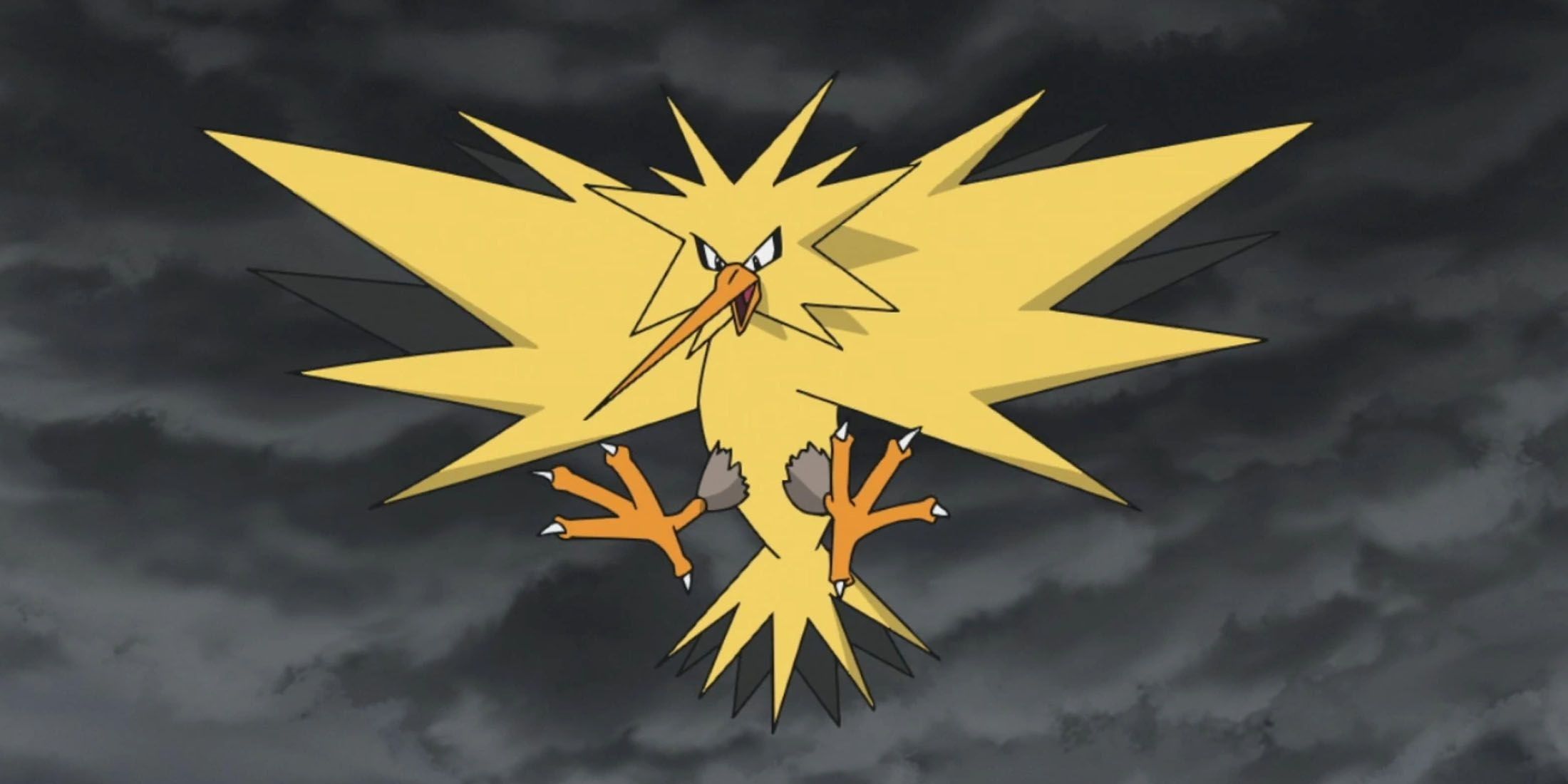 pokemon zapdos anime cloudy sky