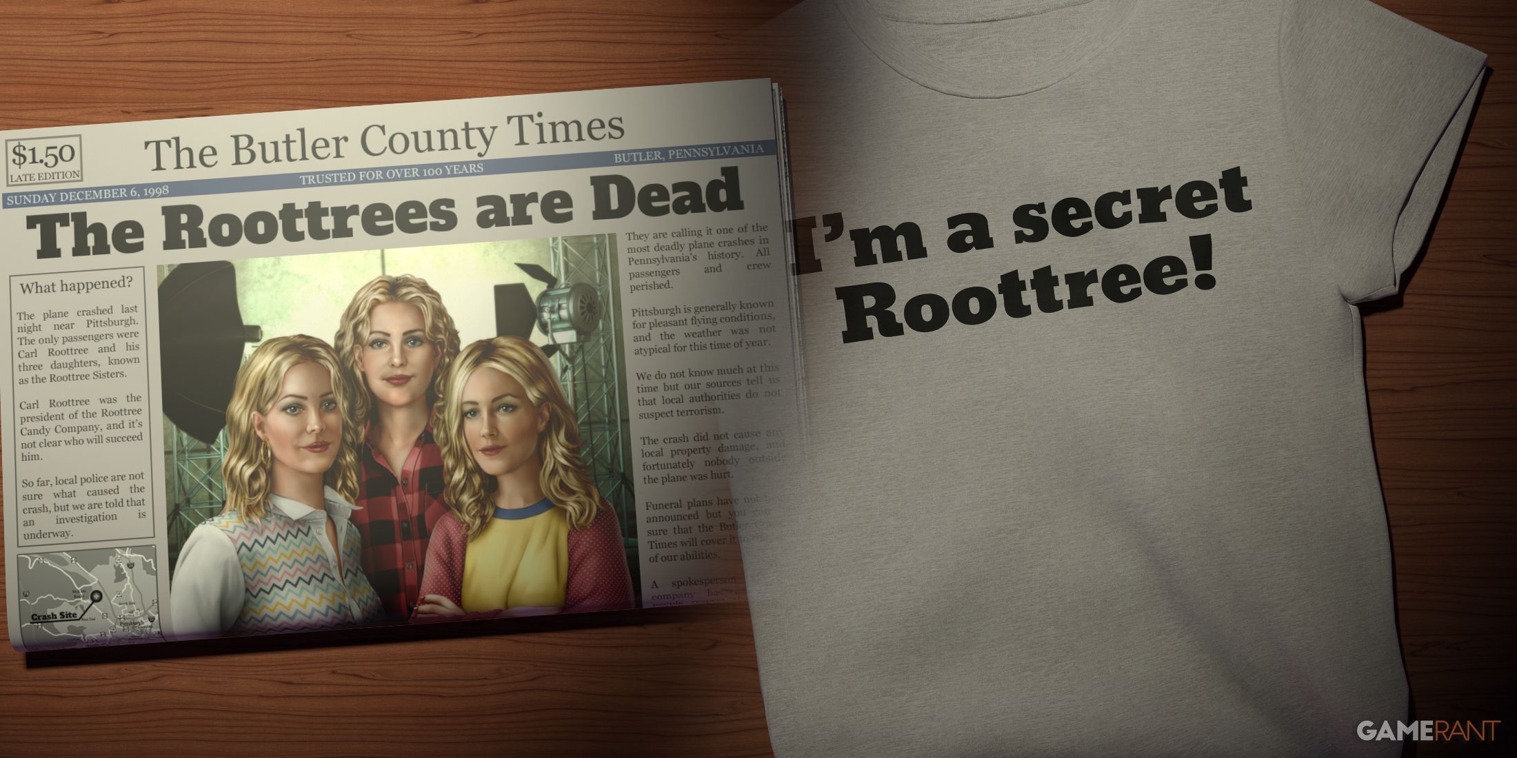 the roottrees are dead roottreemania title screens